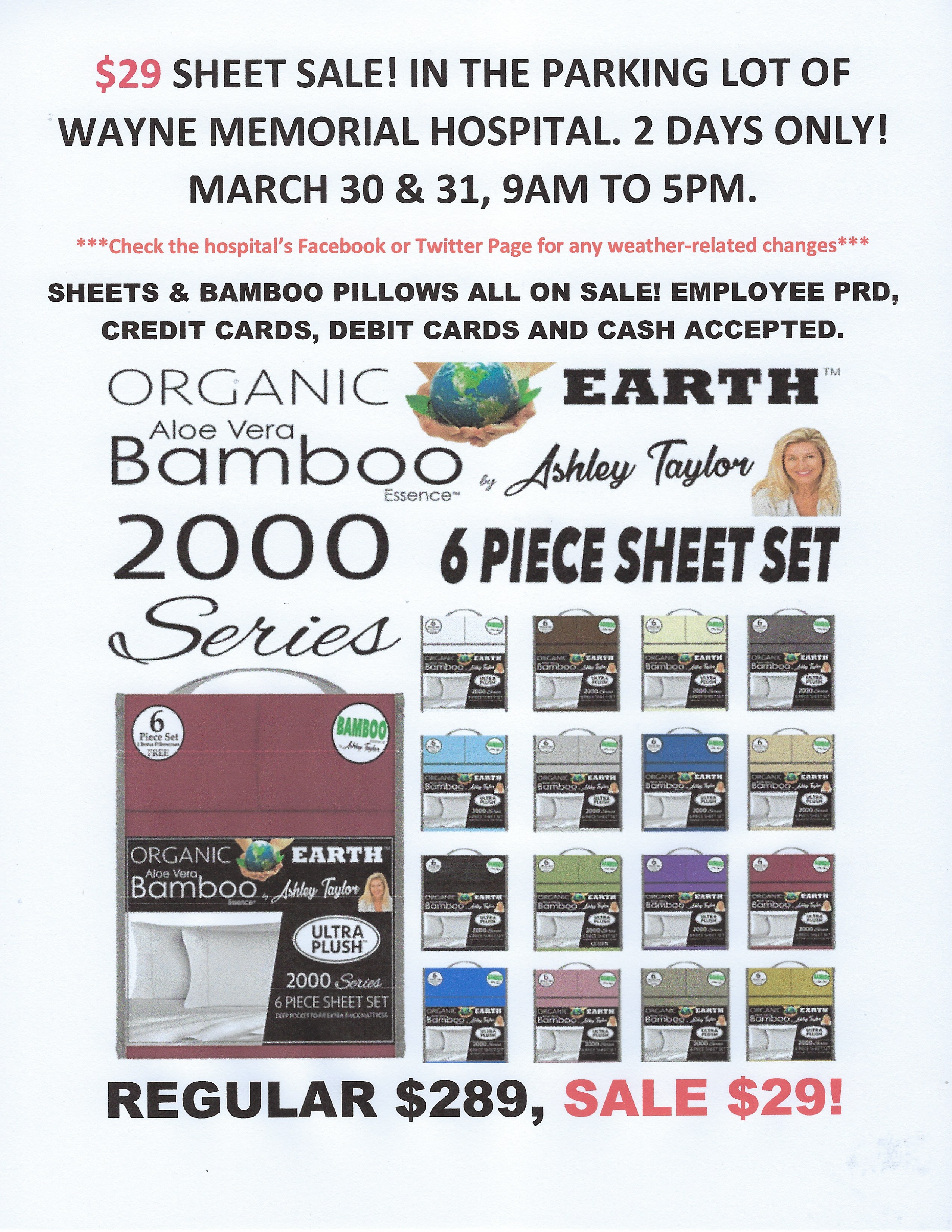 $29 Sheet and Pillow Sale returning to Jesup’s   Wayne Memorial Hospital