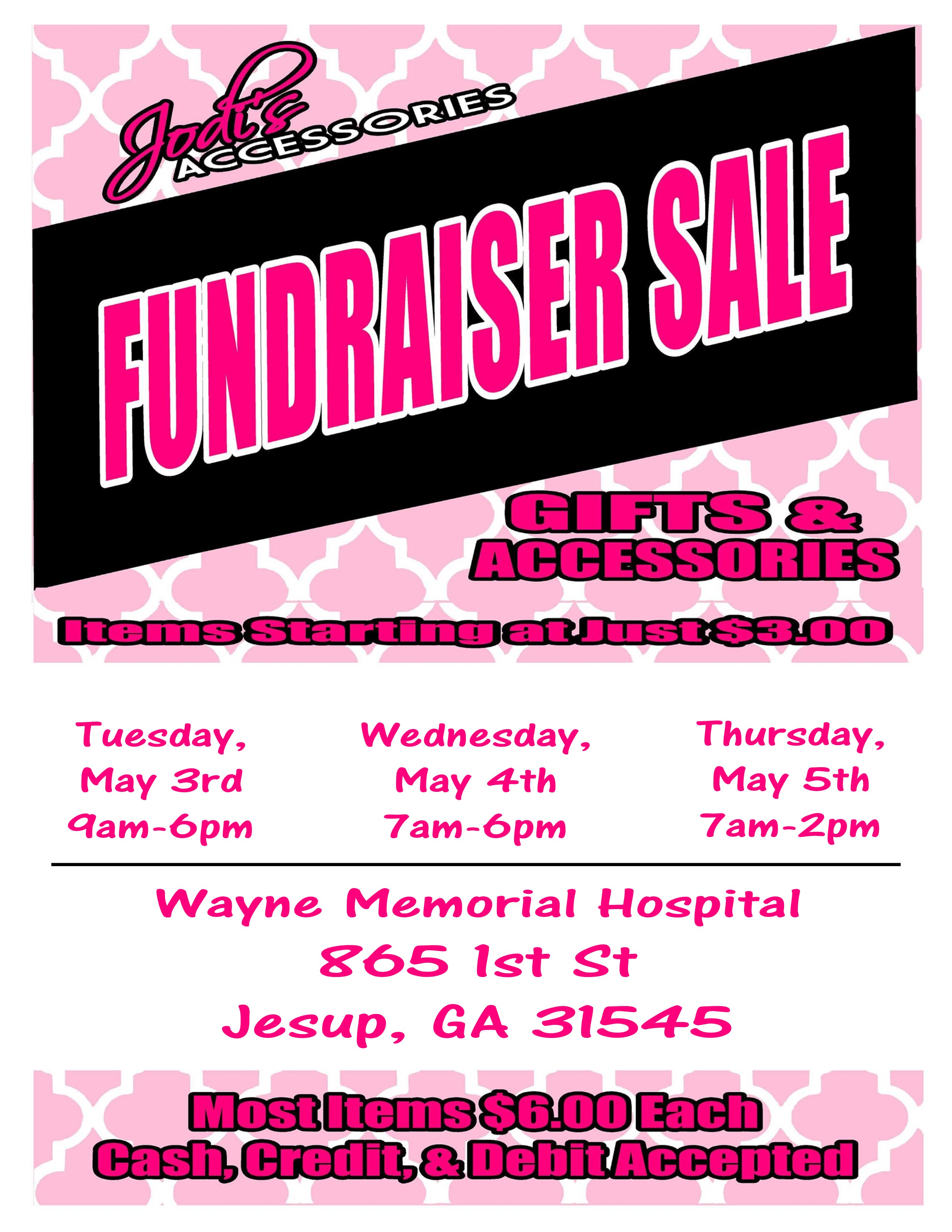 Jodi’s Accessories Returns to Jesup for Hospital Volunteer Fundraiser
